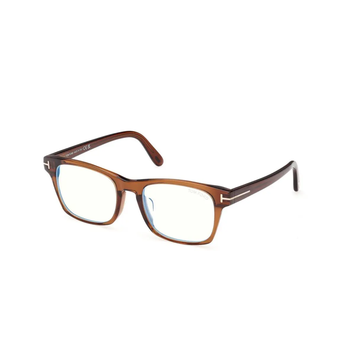 FT6150 D B 048 BB Shiny Dark Brown 55 mm Unisex Eyeglasses by Tom Ford