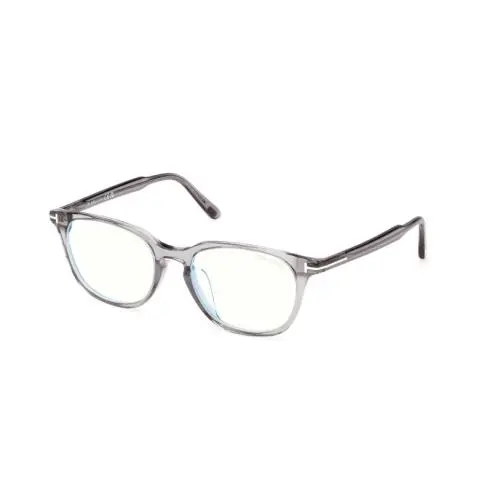 Tom Ford FT6149 D B 020 Shiny Grey Round 55mm Men`s Eyeglasses