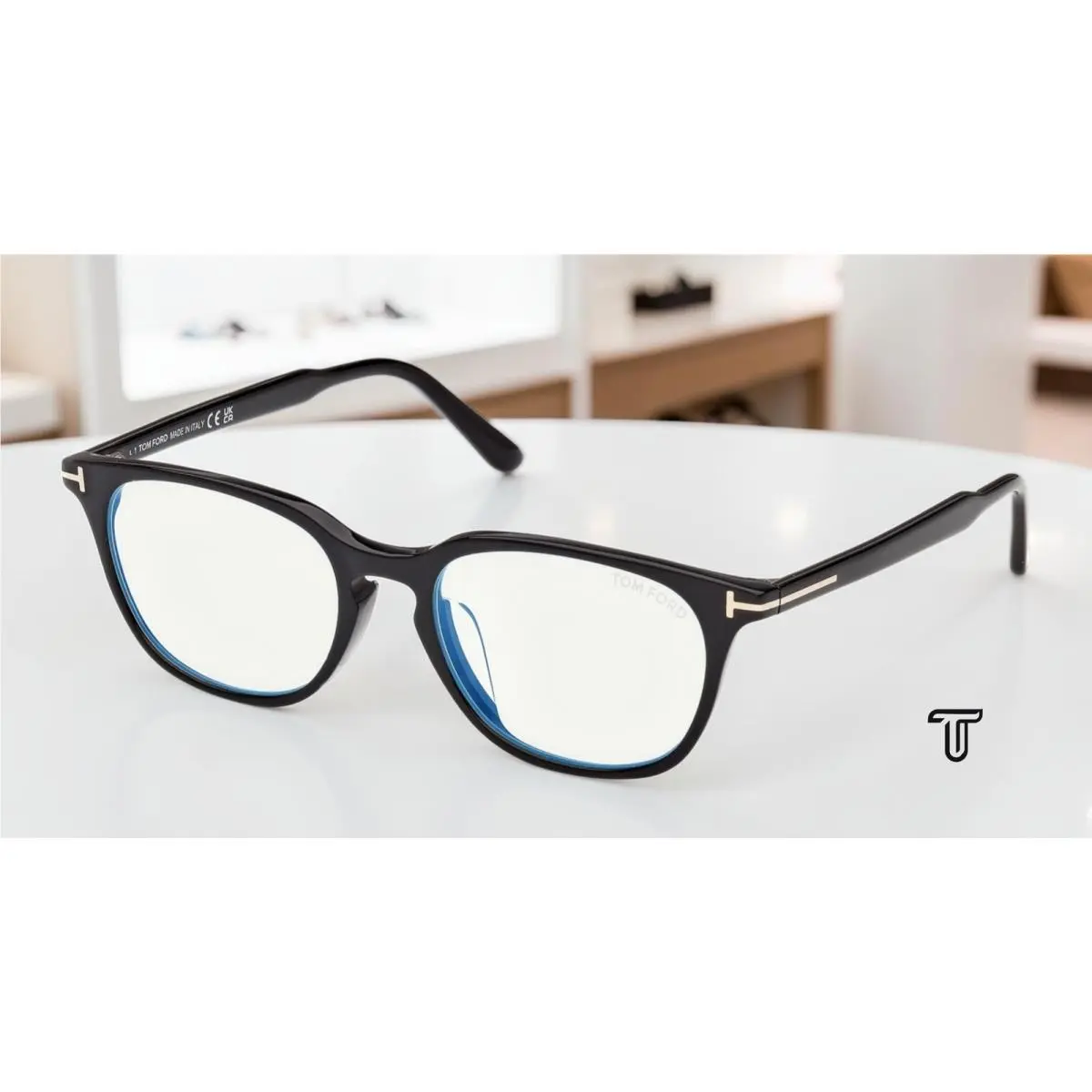 Tom Ford FT6149 D B 001 BB Shiny Black 55 mm Unisex Eyeglasses