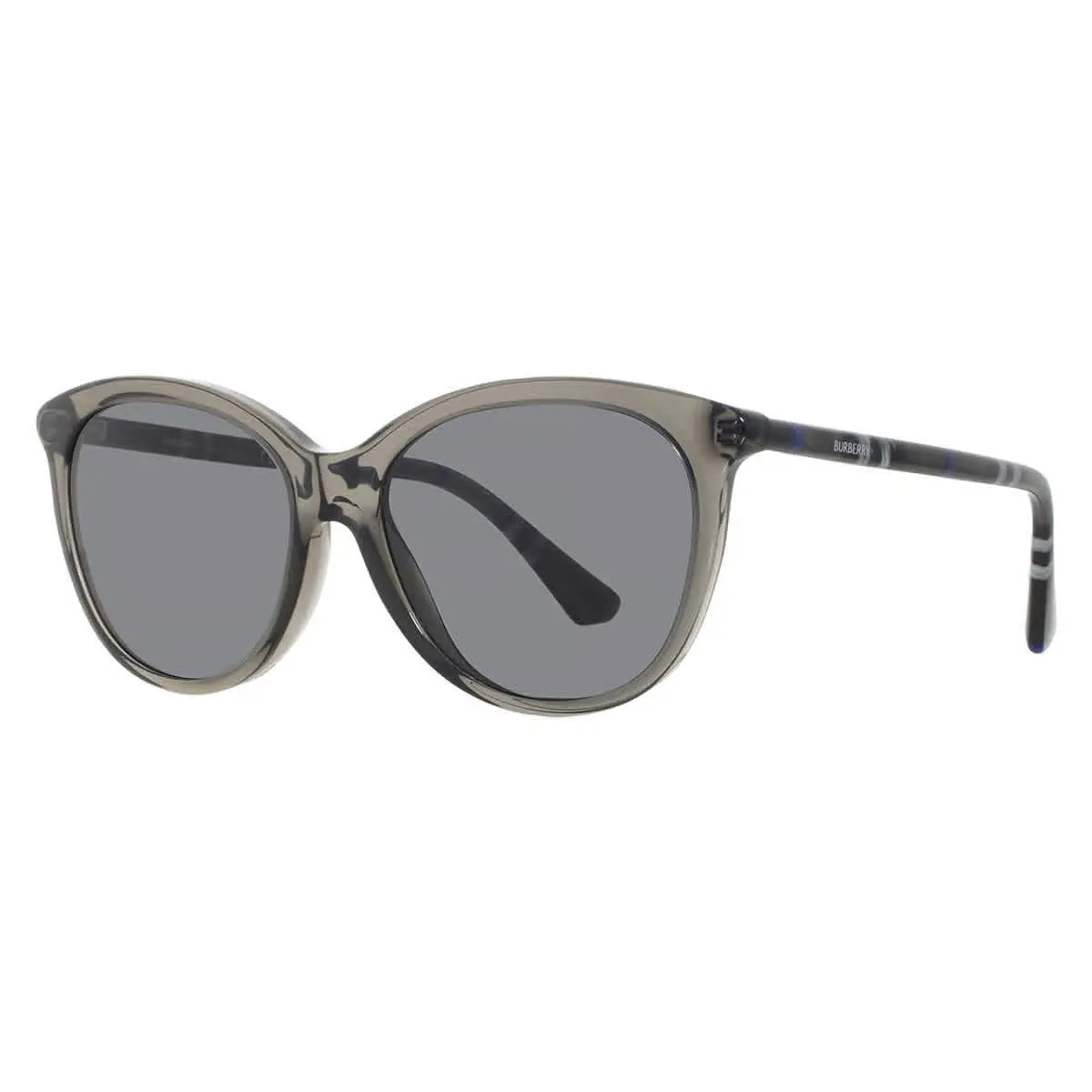 Burberry Dark Grey Oval Ladies Sunglasses BE4455 416087 55 BE4455 416087 55