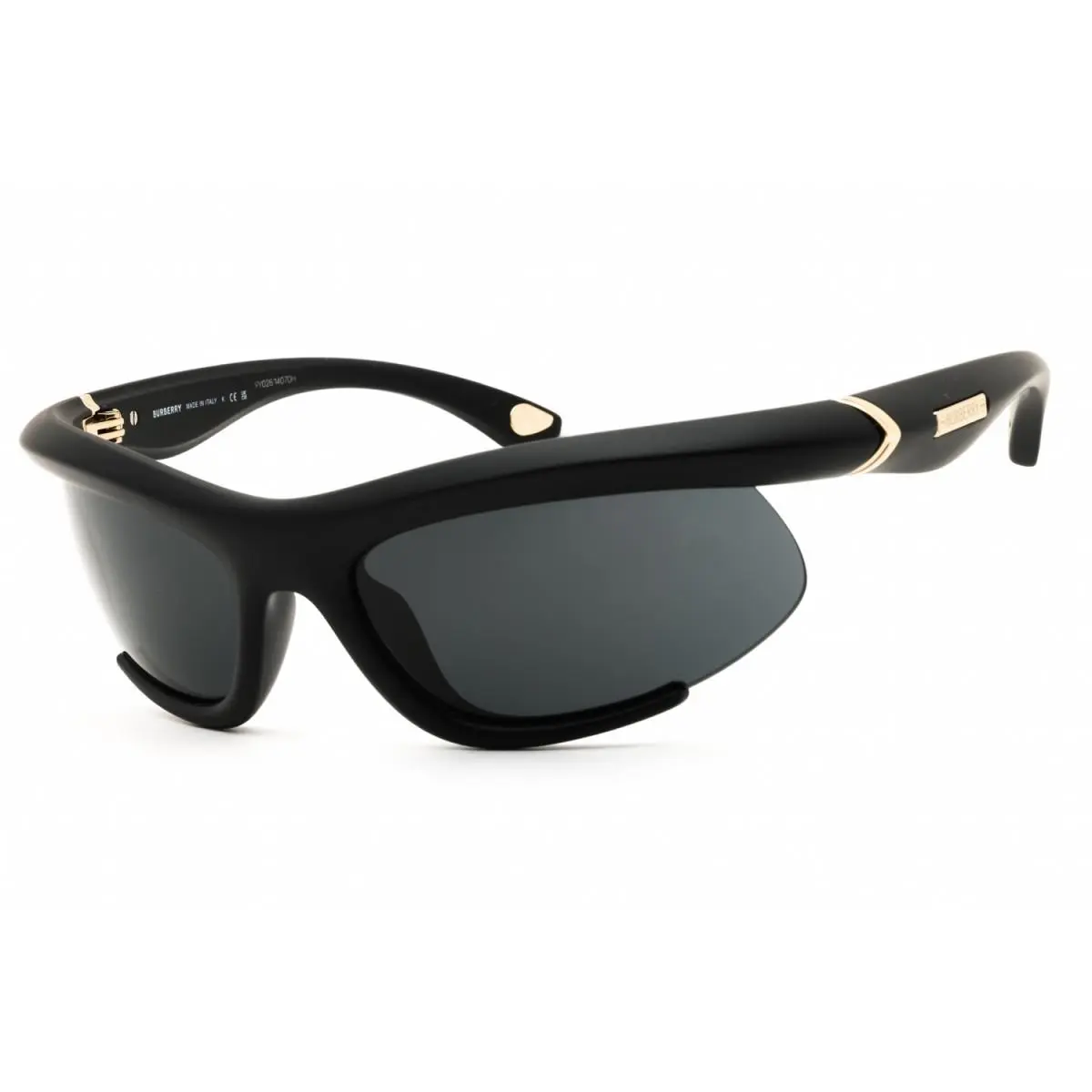 Burberry BE4462 418687 Rubber Black/dark Grey 64-20-125 Sunglasses
