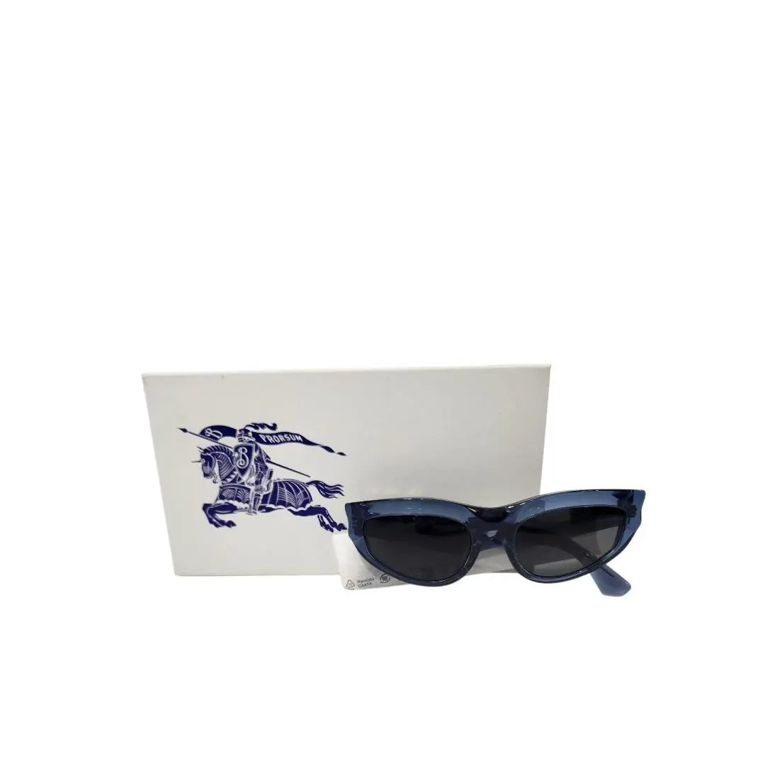 Burberry 55mm Cat Eye Sunglasses Blue Women`s