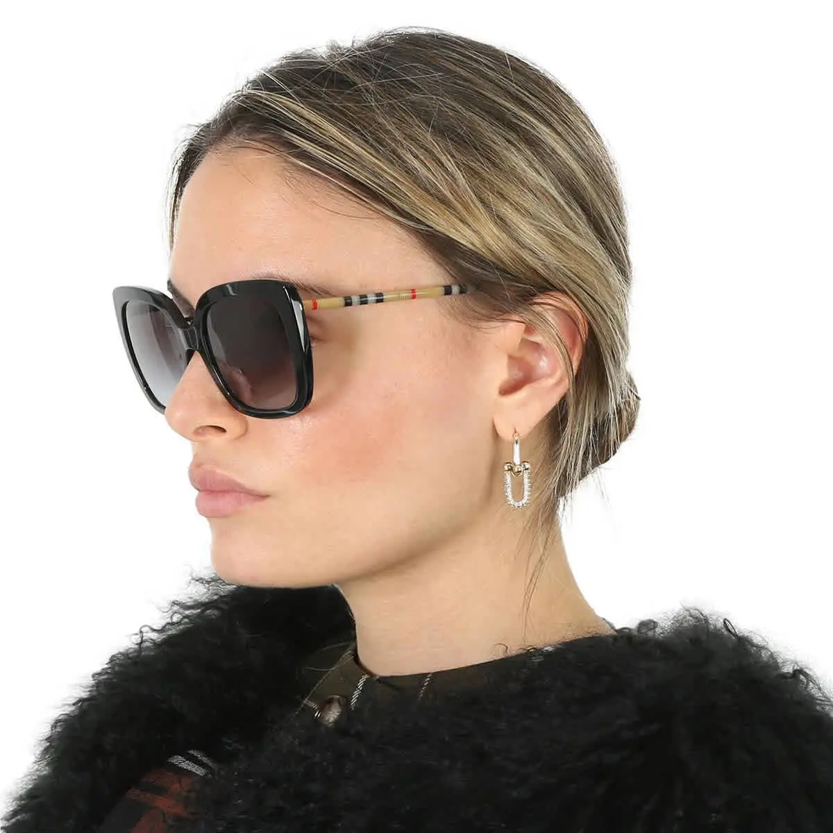 Burberry Caroll Gray Gradient Square Ladies Sunglasses BE4323 38538G 54