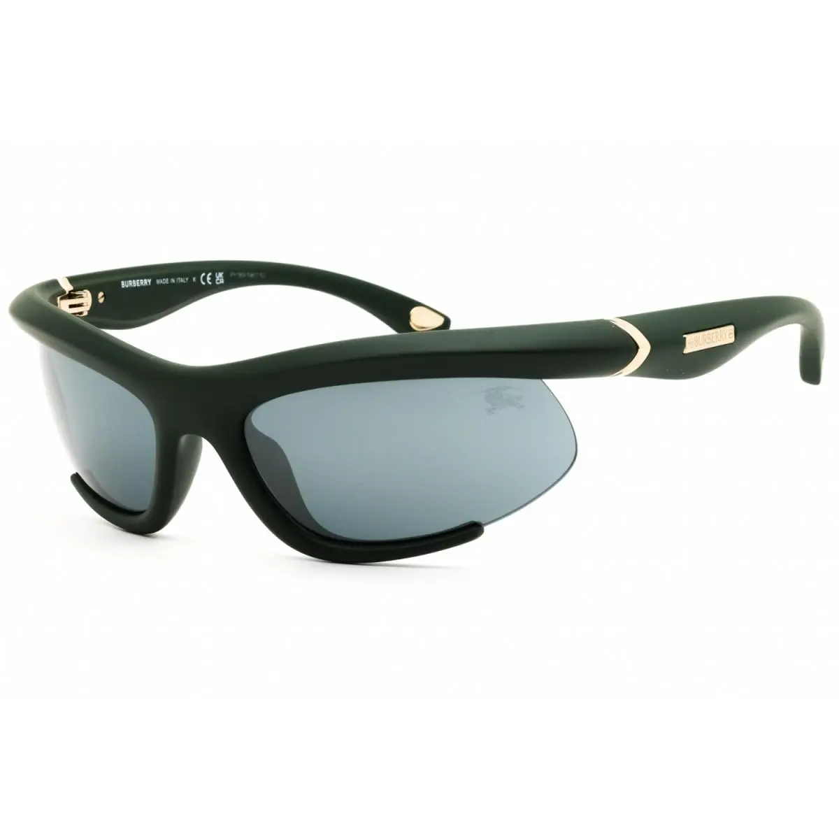 Burberry BE4462 41876G Rubber Green/grey Mirror Black 64-20-125 Sunglasses