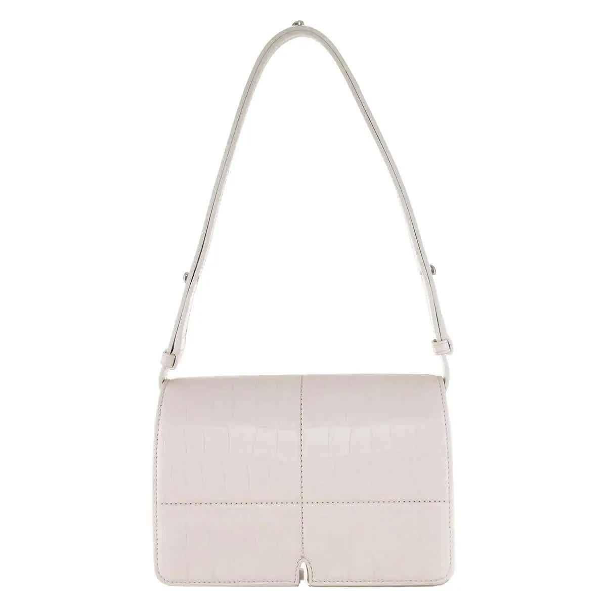 Burberry Snip Croc-embossed Leather Shoulder Bag 8092845