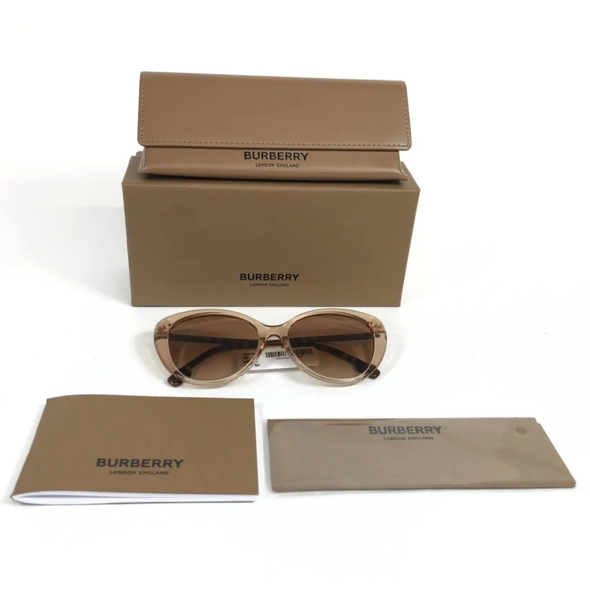 Burberry Sunglasses B4407 4088/13 Brown Cat Eye Frames w/ Brown Lenses 54-17-140
