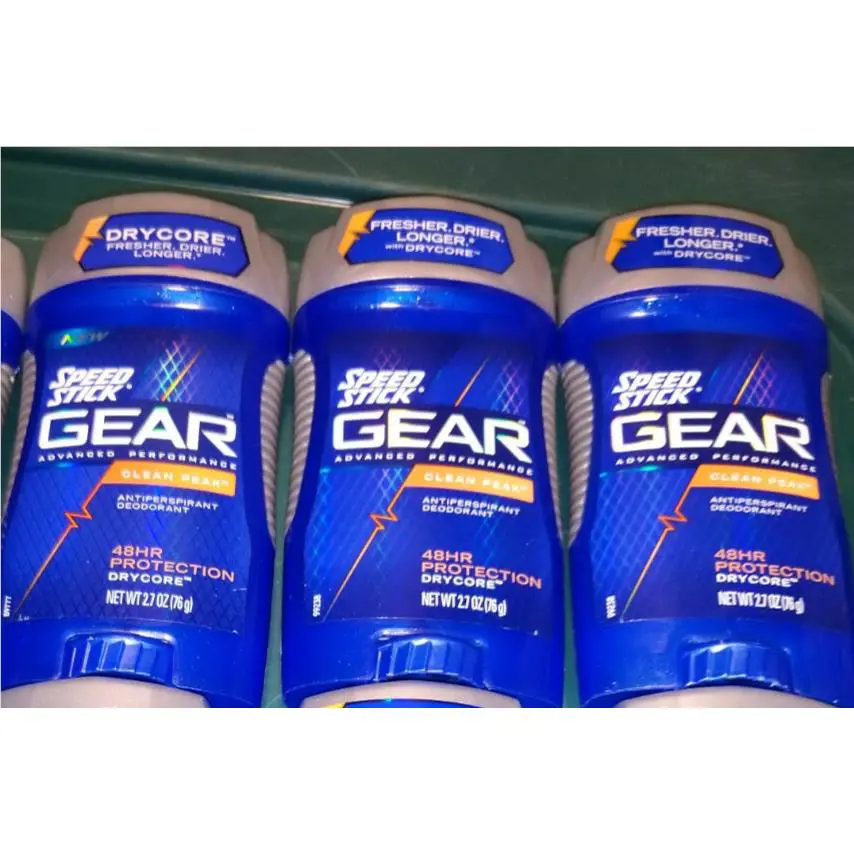 3 Speed Stick Gear Advanced Performance Clean Peak Deodorant 48 HR Protection