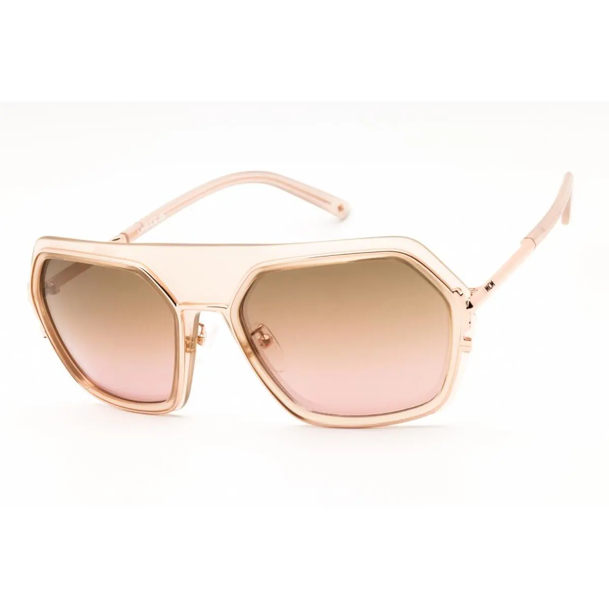 Mcm MW0018 H 72F Sunglasses Shiny Pink Frame Gradient Brown Lenses 56mm