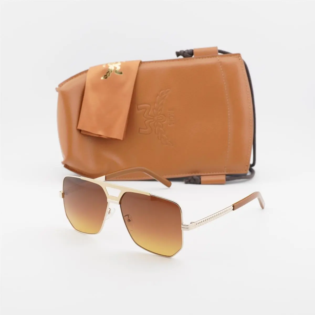 Mcm MW0023-H 32F Gold/brown Gradient 59-13-145 Sunglasses