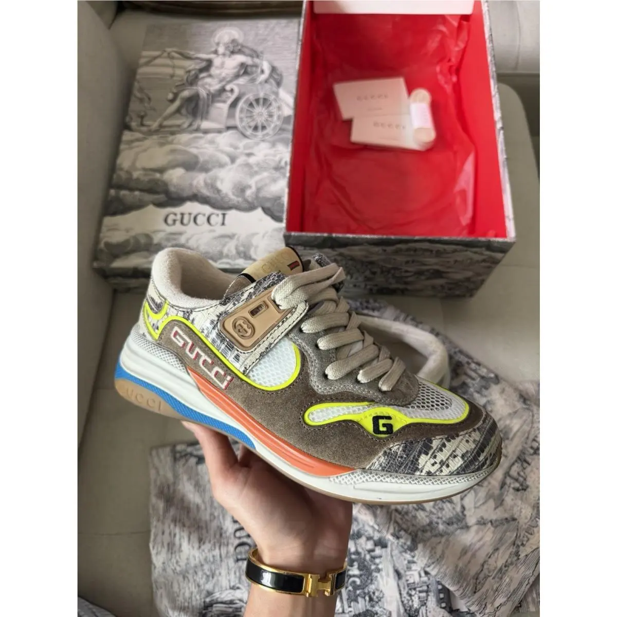 Size 5 5- Gucci Ultrapace Rock Tejus Printed