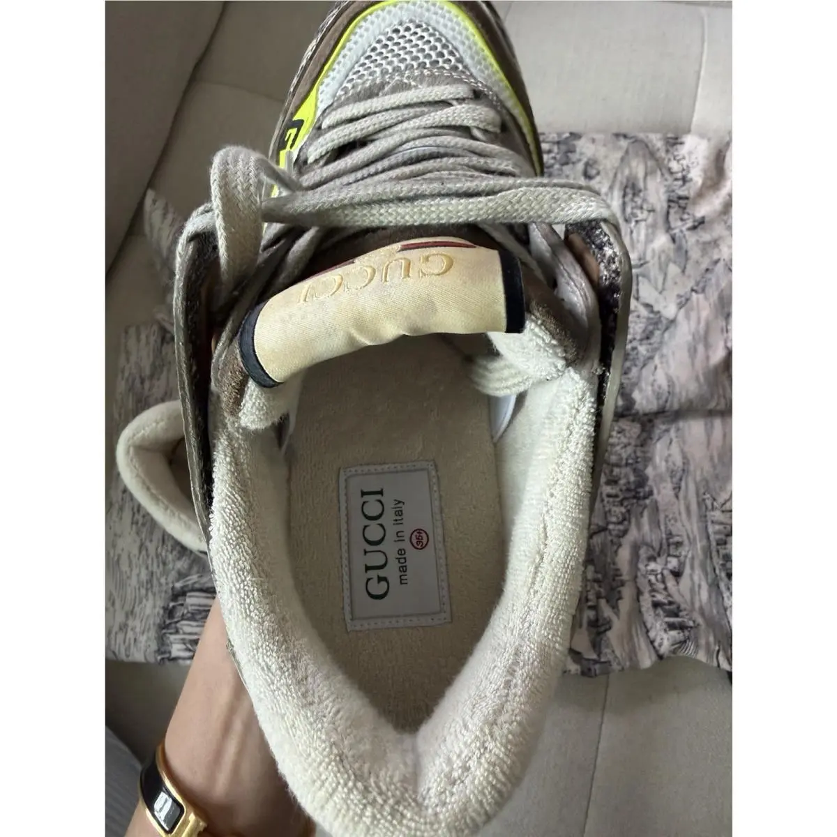 Gucci shoes - Gucci Ultrapace - Ultrapace - 592348-1LH10-9575 - Brown 1