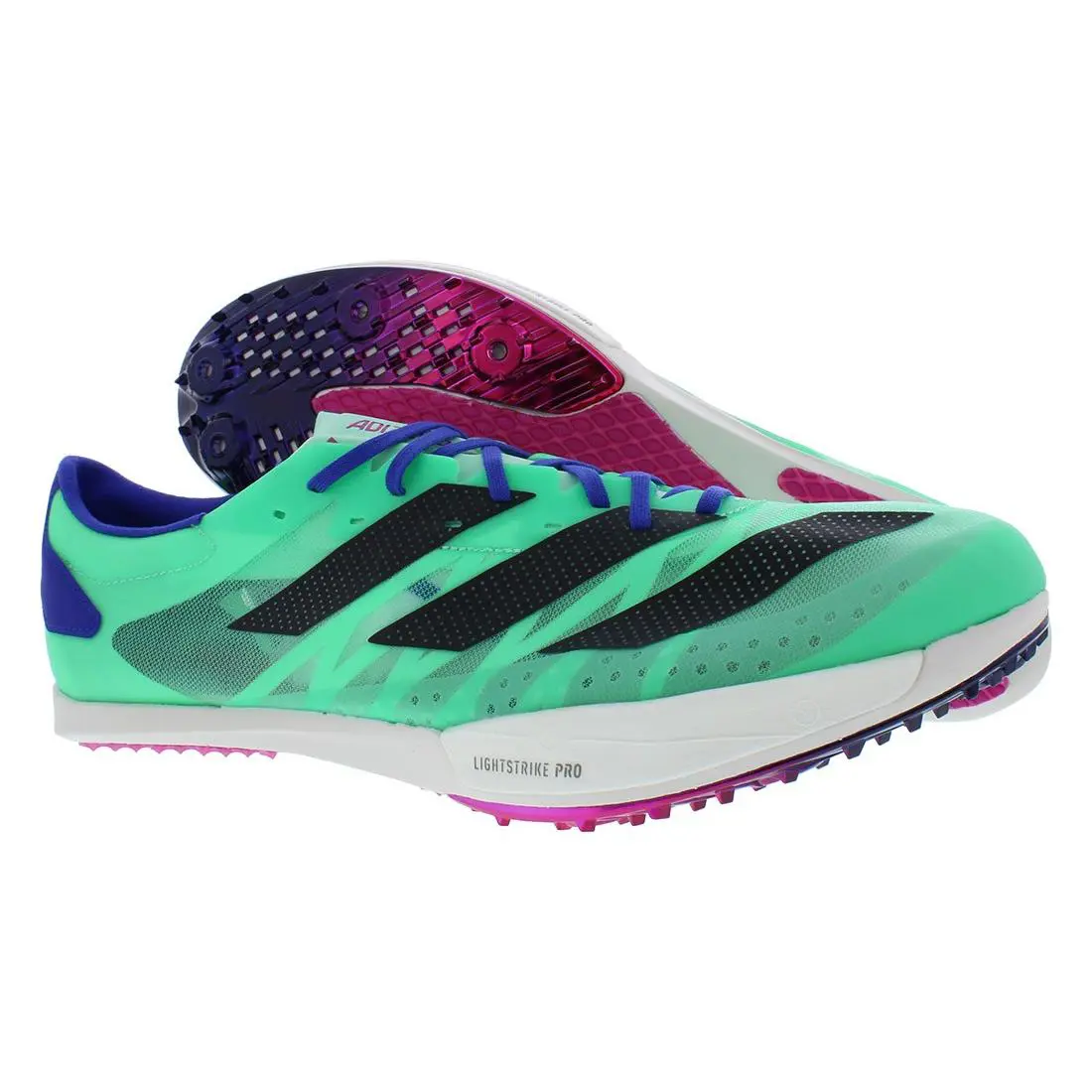 Adidas Adizero Ambition Unisex Shoes Size 13 Color: Pulse Mint/core - Pulse Mint/Core Black/Lucid Blue, Main: Multi-Colored