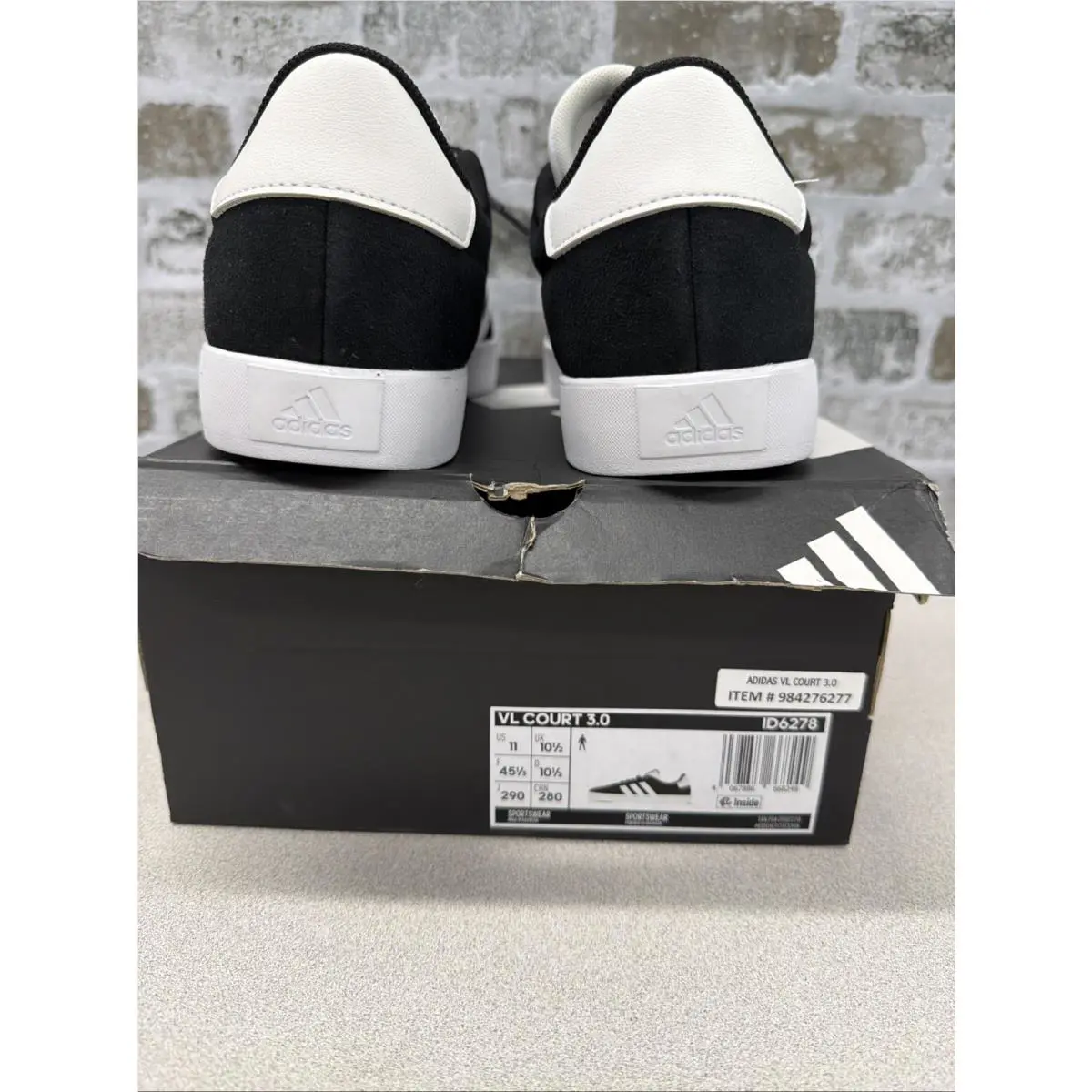 Adidas shoes - adidas Vl Court - Court - Black (UPC: 4067886668249) 4
