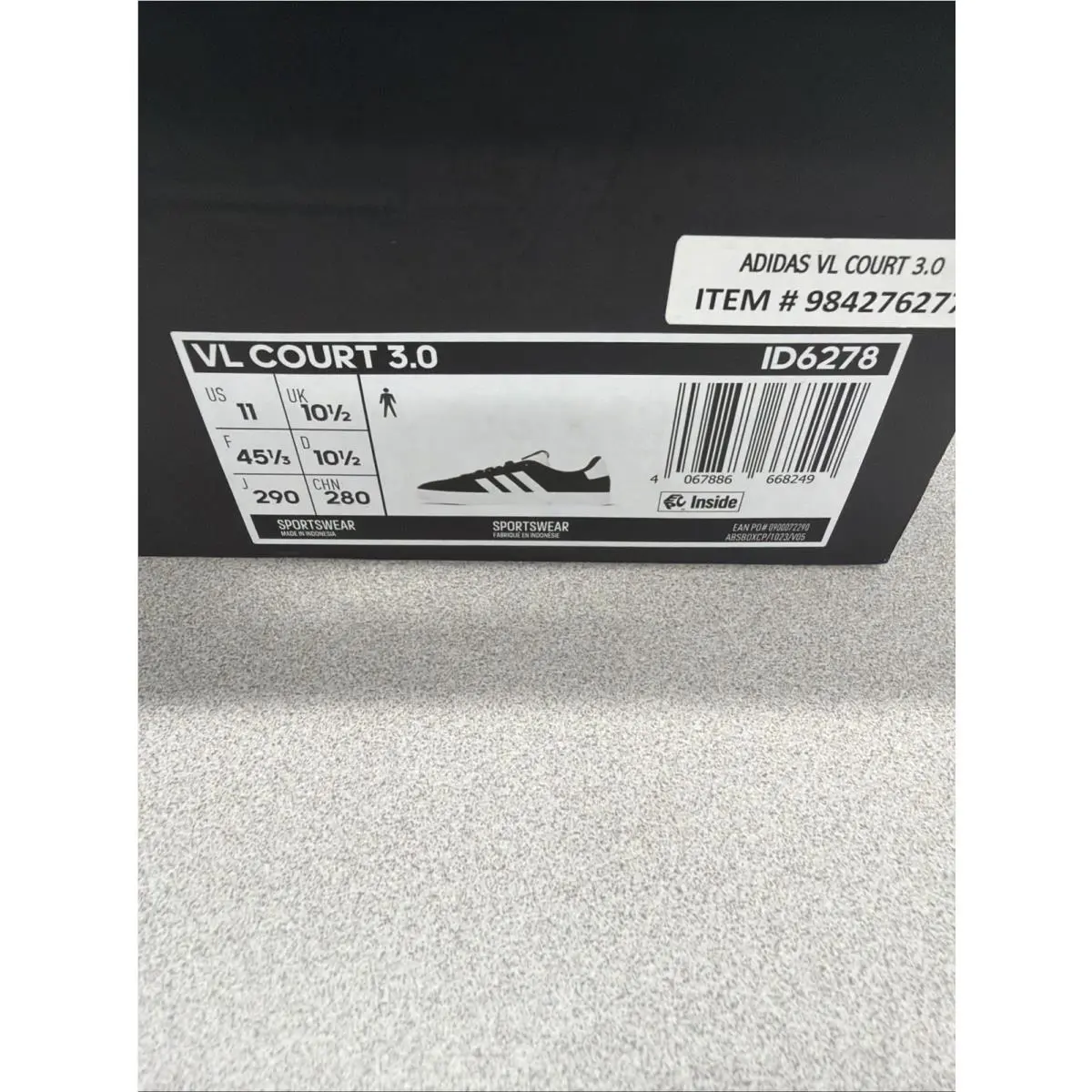 Adidas shoes - adidas Vl Court - Court - Black (UPC: 4067886668249) 1