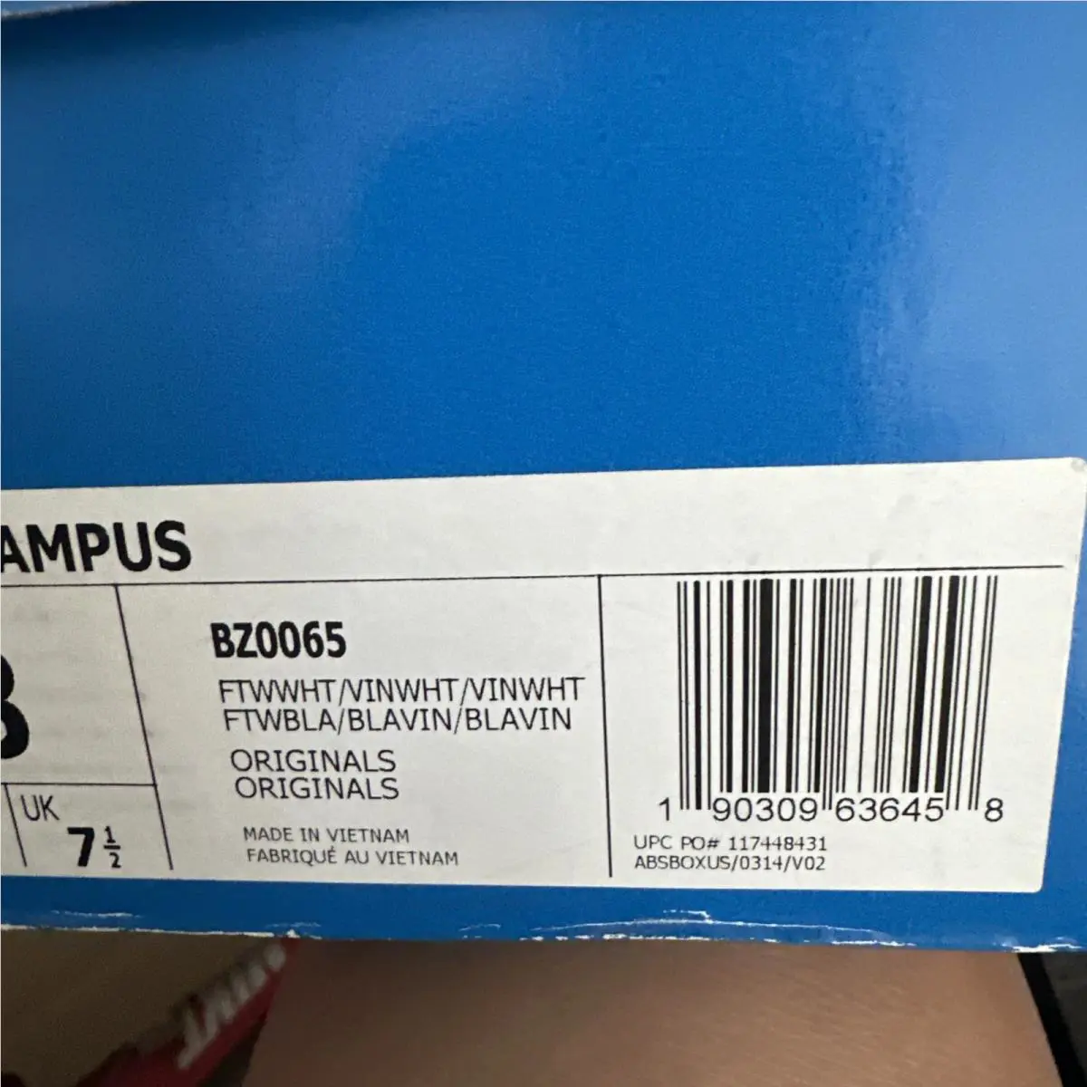 Adidas shoes - adidas Campus - Campus - BZ0065 - White 5