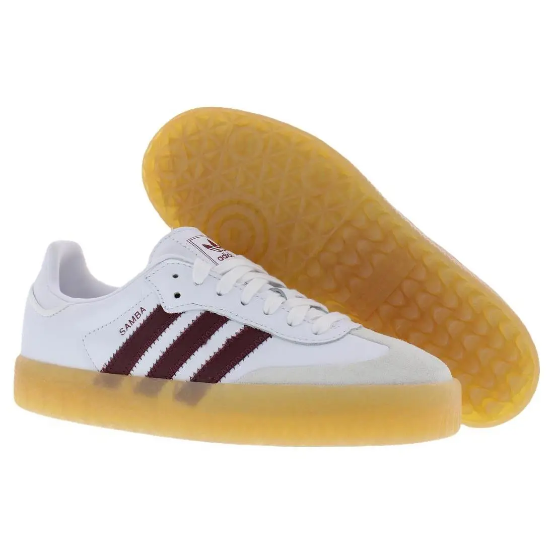 Adidas Sambae Womens Shoes Size 7.5 Color: Footwear White/shadow Red/off White - Footwear White/Shadow Red/Off White, Main: White