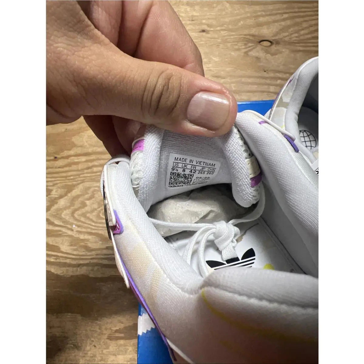 Adidas shoes - adidas Astir - Astir - GY9557 - White, Purple, Yellow, Black 8