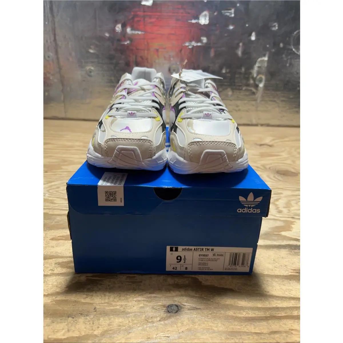 Adidas shoes - adidas Astir - Astir - GY9557 - White, Purple, Yellow, Black 0