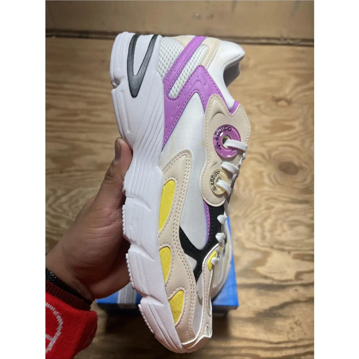 Adidas shoes - adidas Astir - Astir - GY9557 - White, Purple, Yellow, Black 2