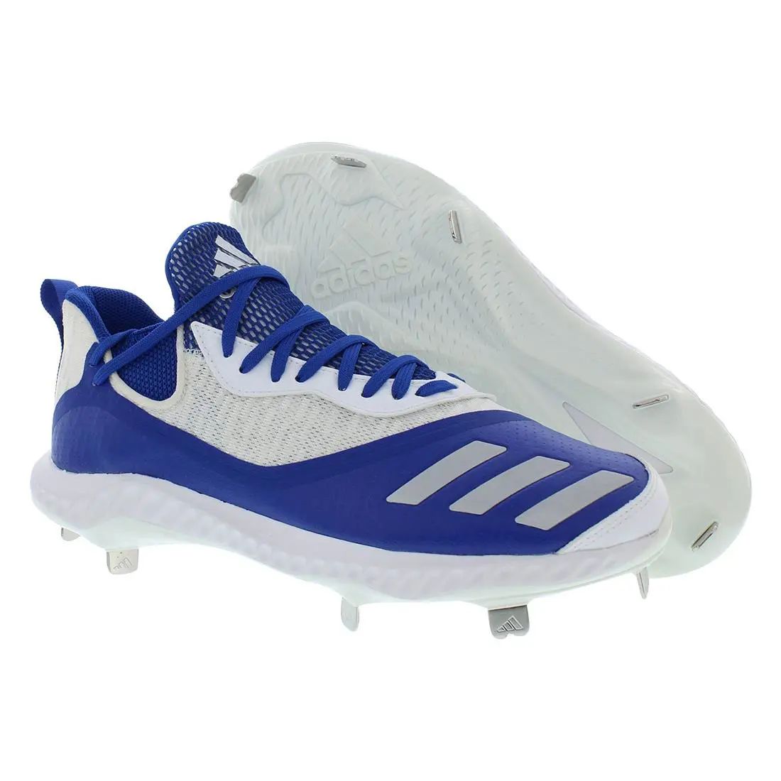 Adidas Icon V Bounce Iced Out Mens Shoes Size 10 Color: Collegiate - Collegiate Royal/Silver Metallic/Cloud White, Main: Blue