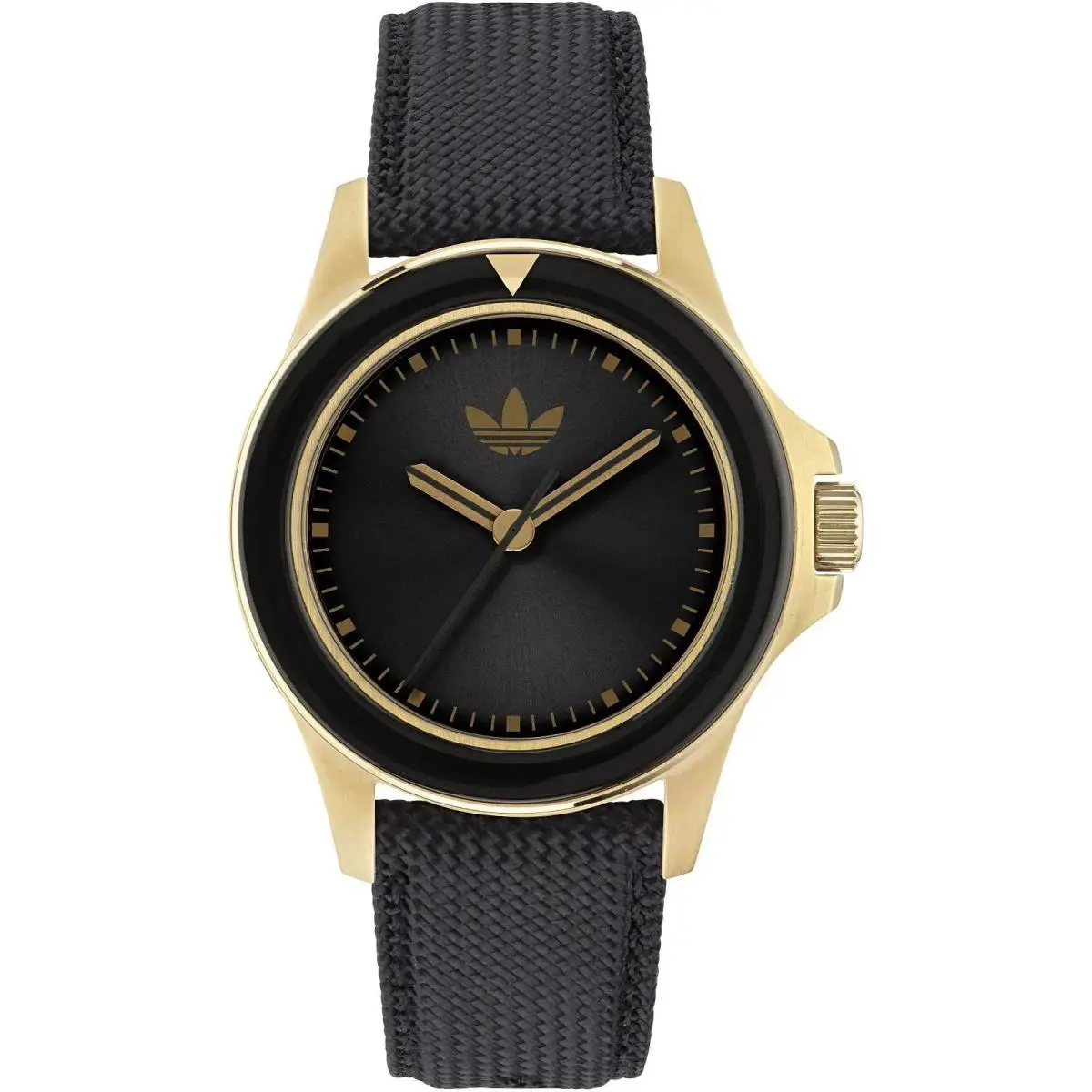 Adidas Men`s Expression One AOFH23015 Black Dial Gold Case Watch 44mm