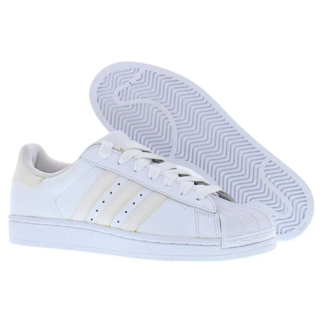 Adidas Superstar Mens Shoes Size 8 Color: White/off White - White/Off White, Main: White