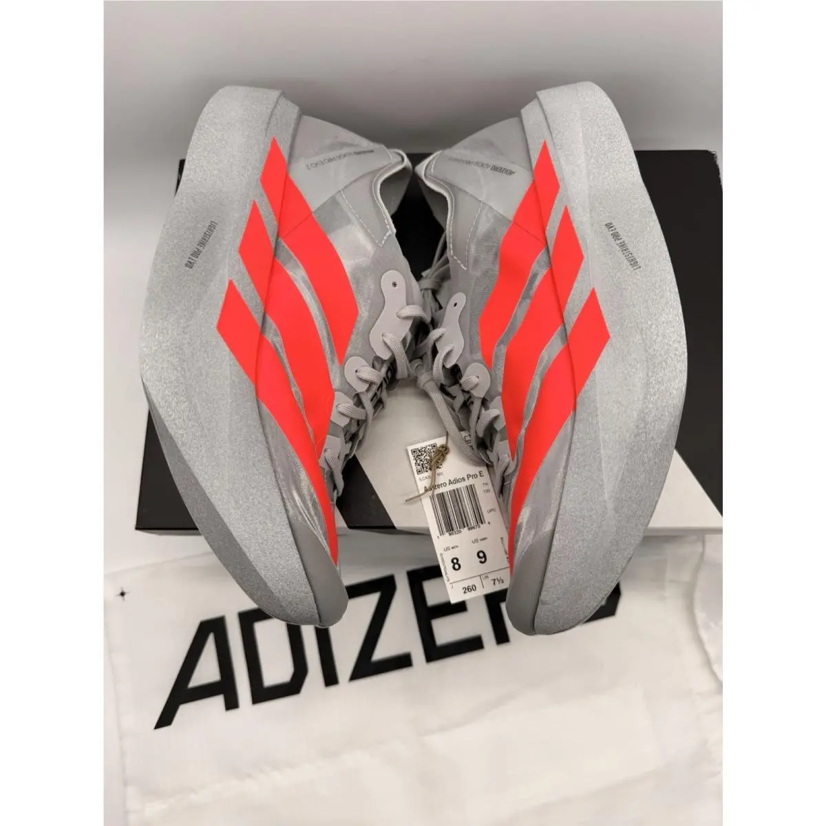 Adidas shoes - adidas adizero adios Pro Evo 2 - JR7259 - Silver, Manufacturer: Silver Metallic/Lucid Red/Grey Two 3