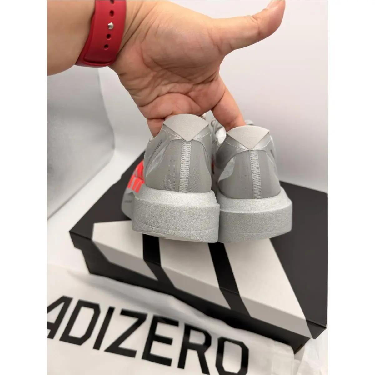 Adidas shoes - adidas adizero adios Pro Evo 2 - JR7259 - Silver, Manufacturer: Silver Metallic/Lucid Red/Grey Two 4