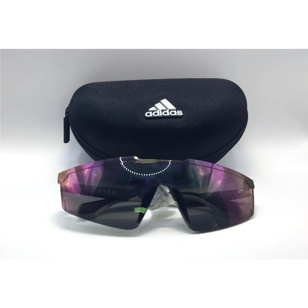 Adidas OR0048 96Q Black/white Shield Rimless Plastic Sunglasses Frame 151-140