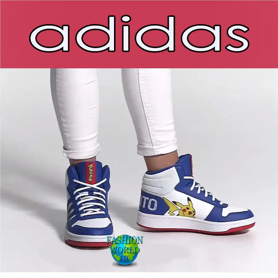 Adidas Kids Pokemon Hoops 2.0 Mid Size 6 Shoes/sneakers FW3167