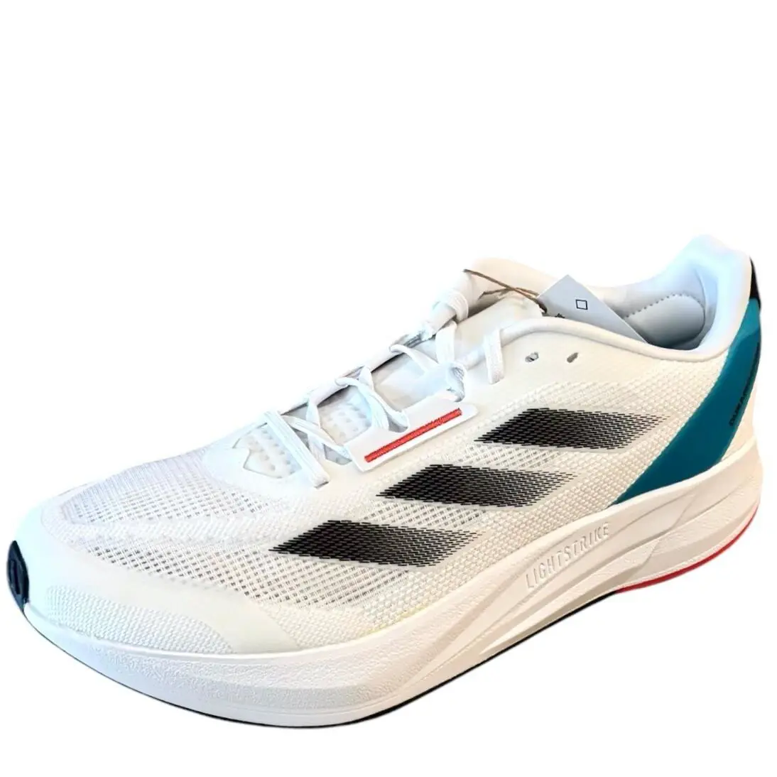 Adidas Mens Duramo Speed White Running Shoes Sneakers Size 12 - White