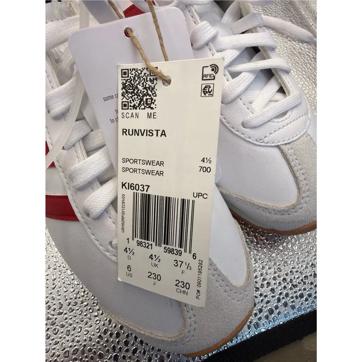 Adidas shoes - Runvista - Runvista - KI6037 - White/Red 1