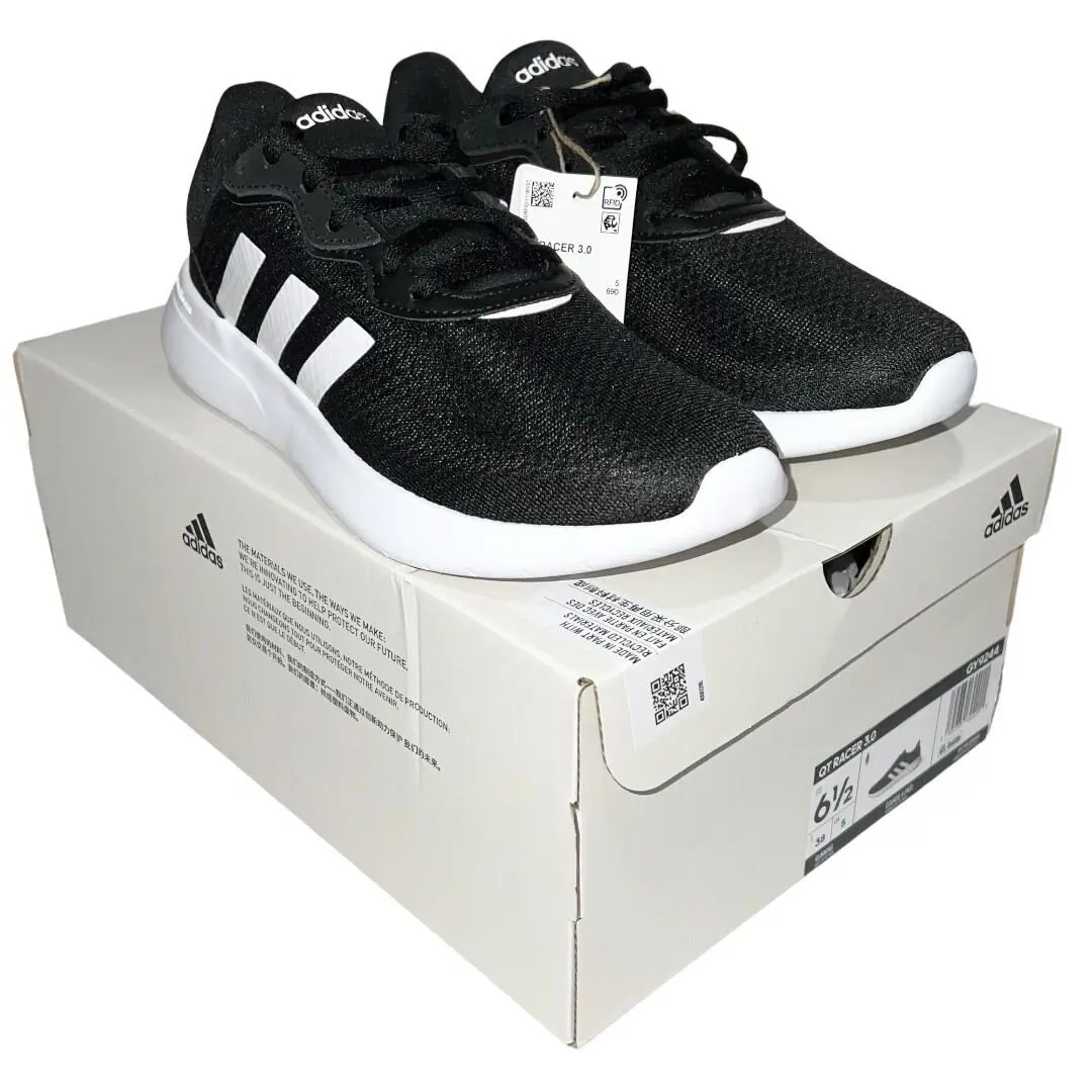 Adidas shoes - adidas QT Racer - Racer - Black, White 5