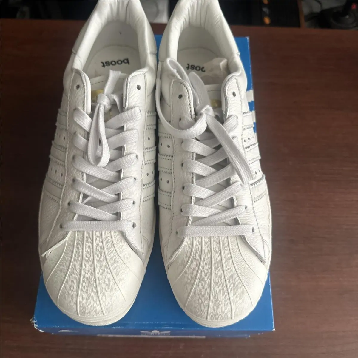 Adidas Superstar Boost Vintage White Gold Men’s Size 8 BB0187