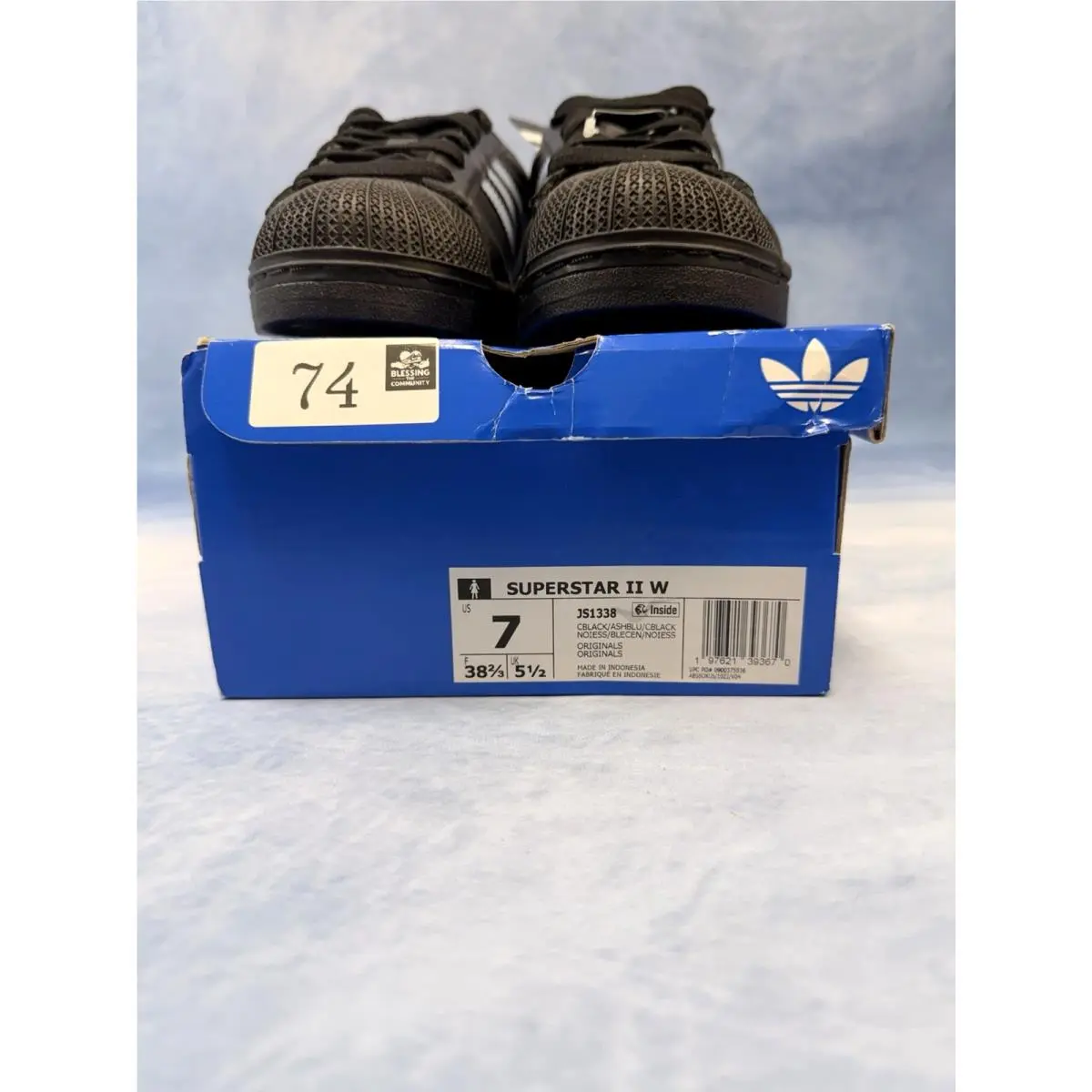 Adidas shoes - adidas Superstar - Superstar - JS1338 - Core Black / Ash Blue 15