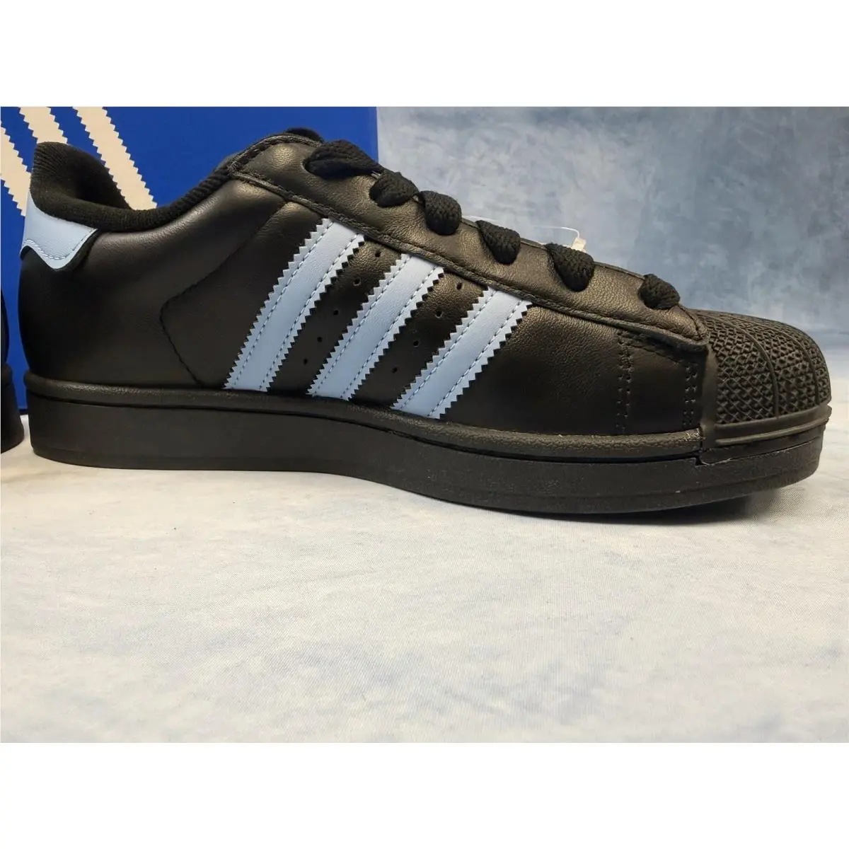Adidas shoes - adidas Superstar - Superstar - JS1338 - Core Black / Ash Blue 12