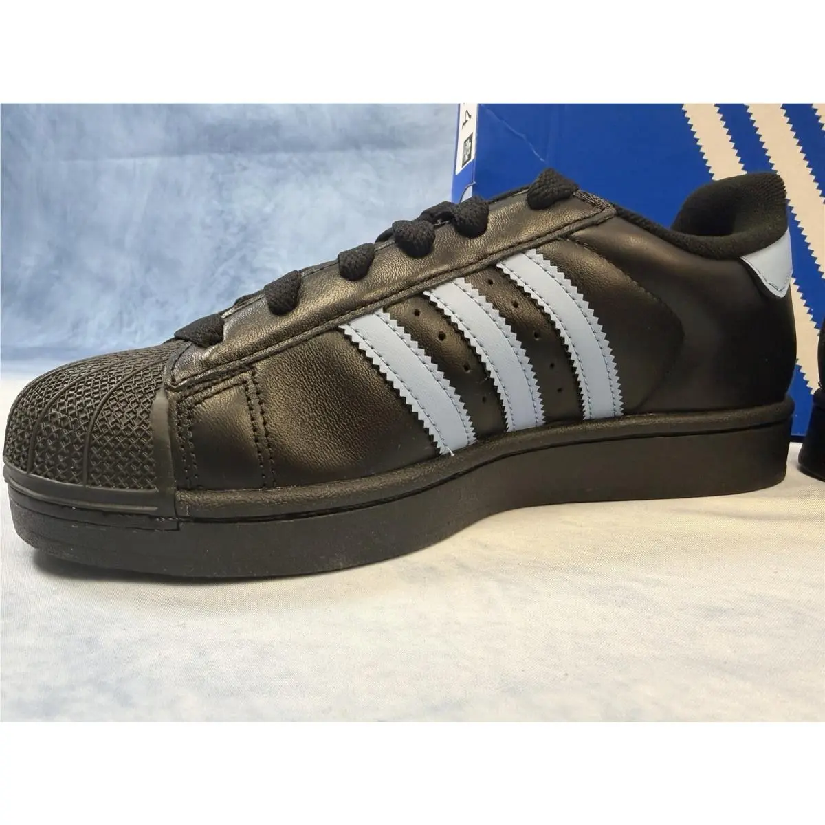 Adidas shoes - adidas Superstar - Superstar - JS1338 - Core Black / Ash Blue 13