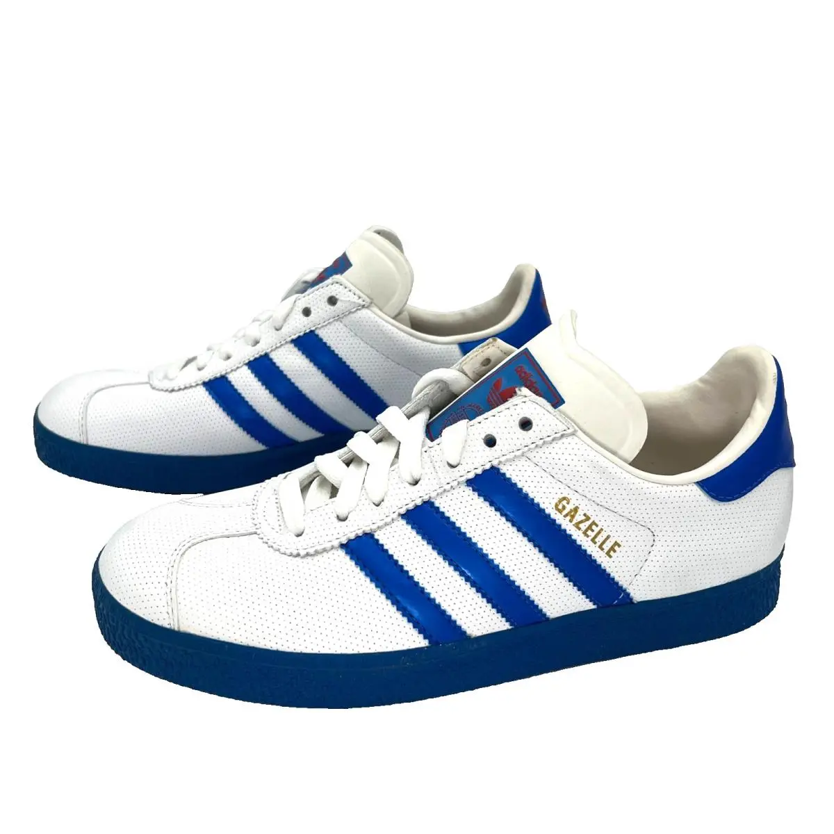 Adidas Gazelle 2 Low Sneaker Casual Unisex Men 6/WOMEN 7.5 Shoes White/blue/