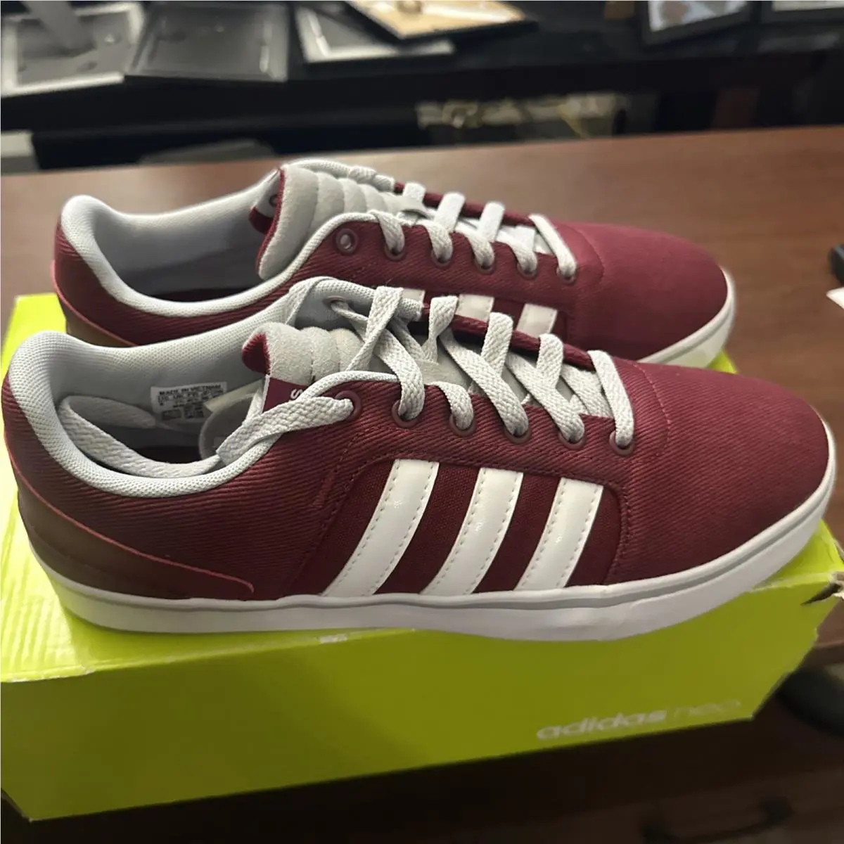 Adidas shoes - Canvas Casual - Canvas Casual - AW4986 - Burgundy (UPC: 889138745546) 2