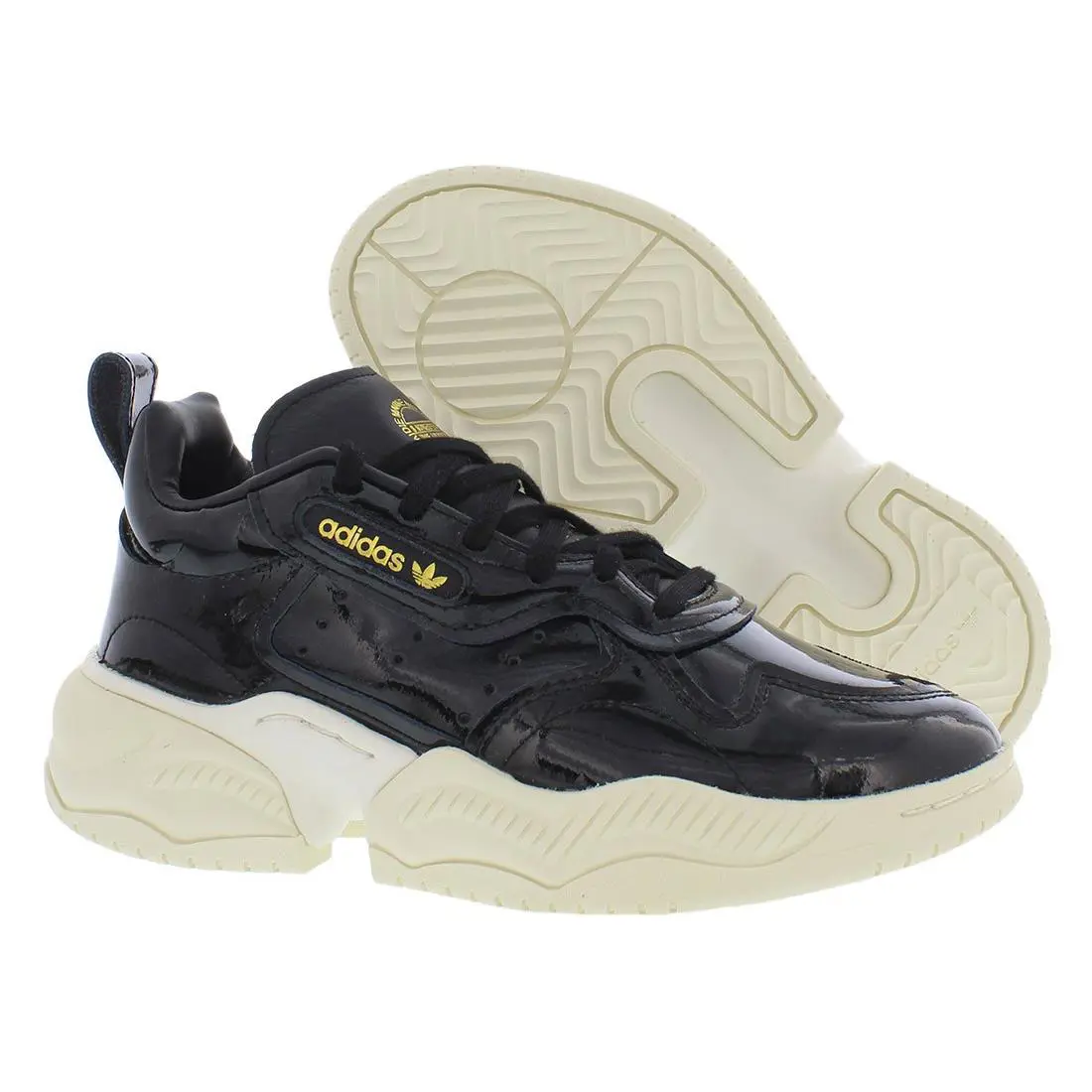Adidas Supercourt Rx Womens Shoes Size 6 Color: Black Metallic/off-white - Black Metallic/Off-White, Main: Black