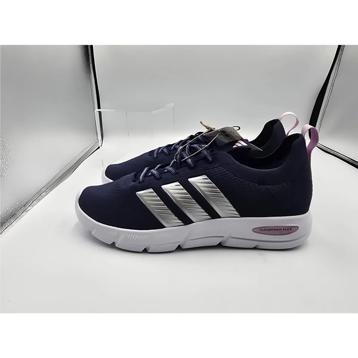 Adidas shoes - adidas Cloudfoam - Cloudfoam - Dark Blue/Matte Silver/Bliss Lilac 5
