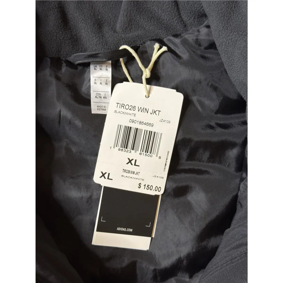 Adidas clothing - adidas Tiro 26 - Tiro - JZ4109 - Black (UPC: 0198323615008) 3
