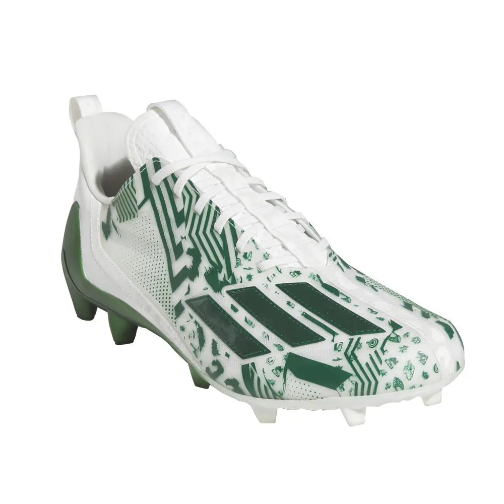 Adidas shoes - adidas Adizero 12.0 Mismatch Football Cleats - IG9572 - Green (UPC: 195749938056) 0