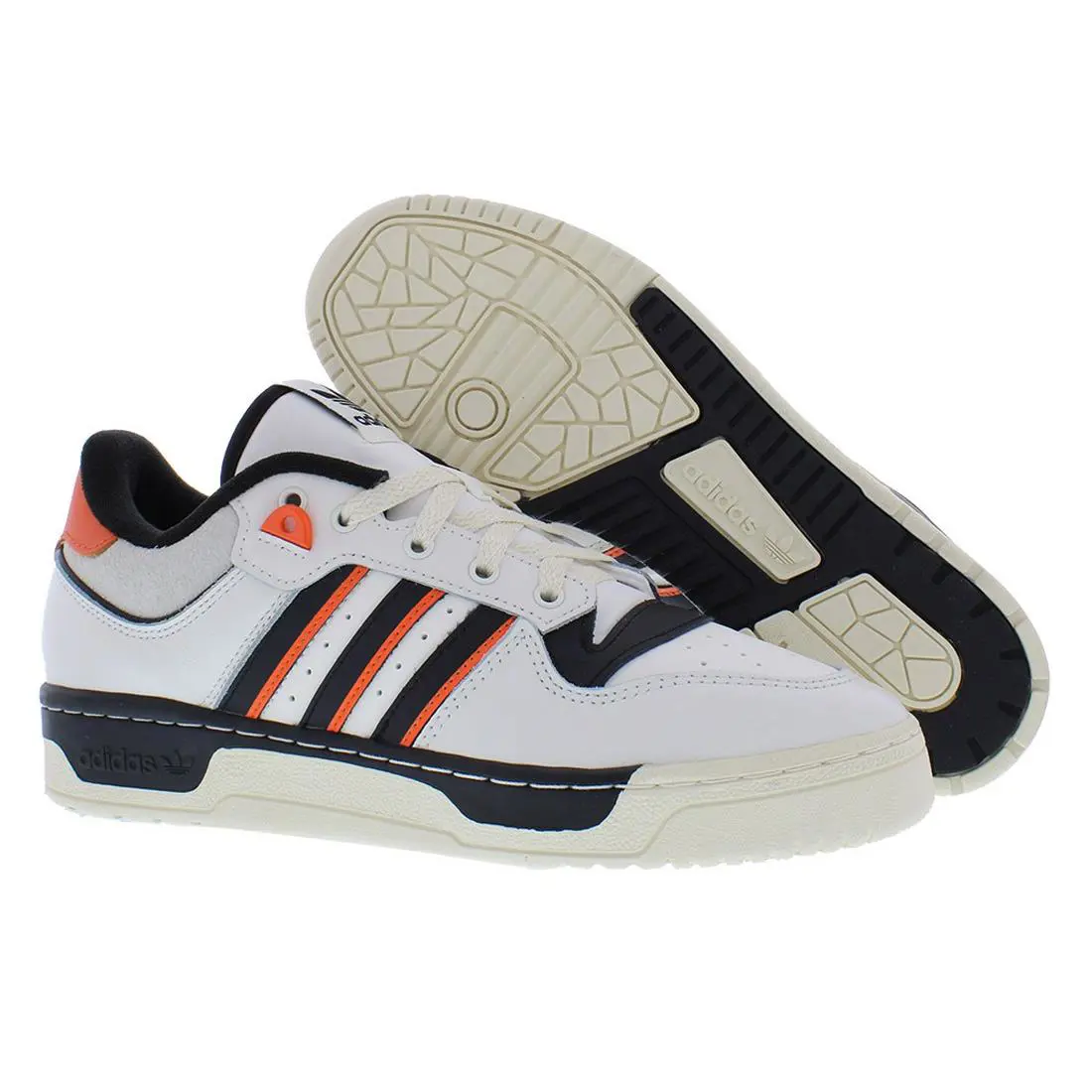 Adidas Rivalry 86 Low Mens Shoes Size 12 Color: Cloud White/core Black/semi - Cloud White/Core Black/Semi Impact Orange, Main: White