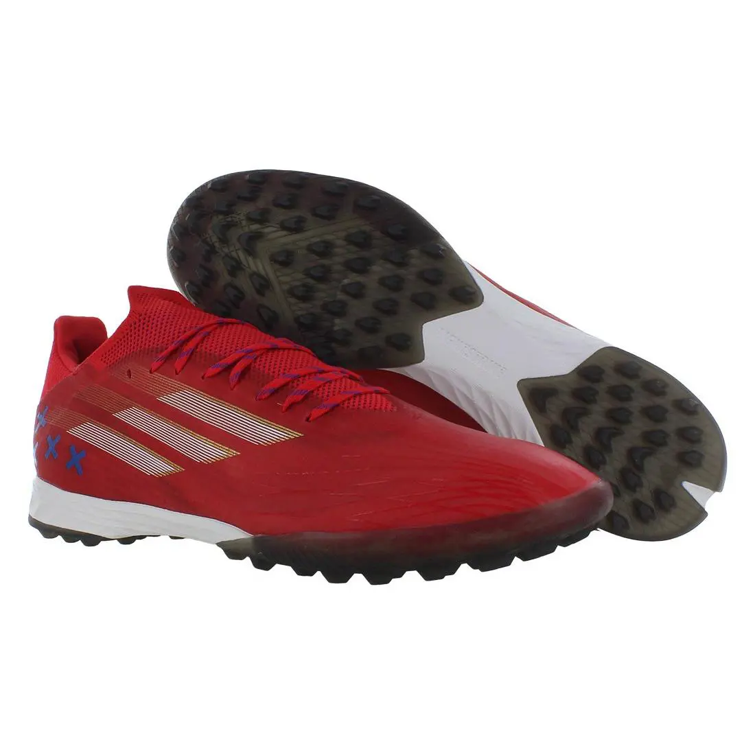 Adidas X Speedflow.1 Turf 11/11 Unisex Shoes Size 12 Color: Bold Blue/cloud