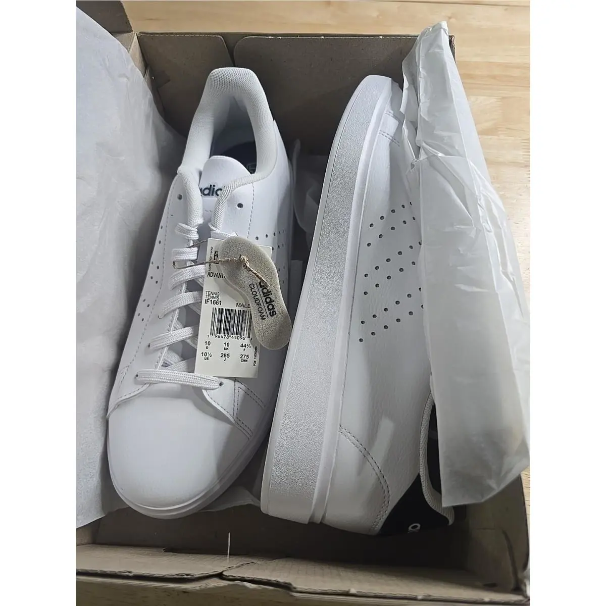Adidas shoes - adidas Advantage - Advantage - White (UPC: 196478450963) 0