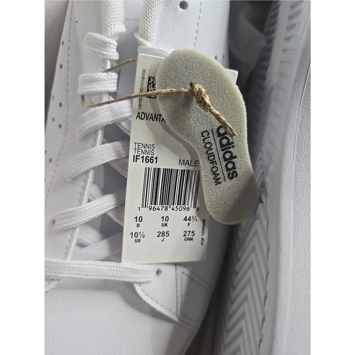 Adidas shoes - adidas Advantage - Advantage - White (UPC: 196478450963) 1
