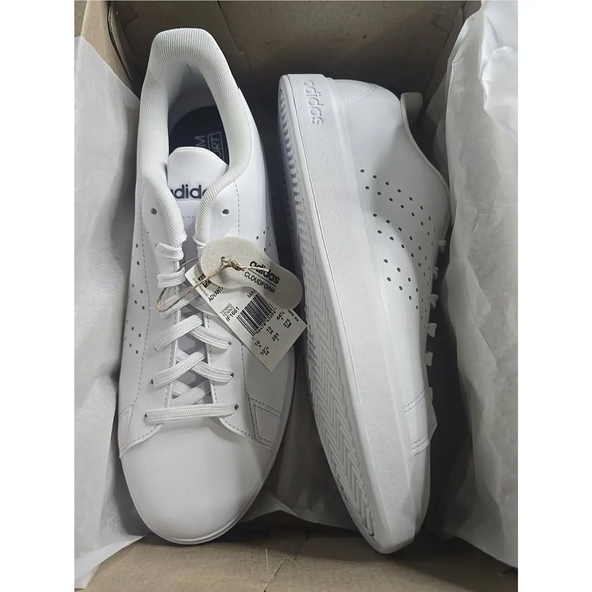 Adidas shoes - adidas Advantage - Advantage - White (UPC: 196478450963) 2