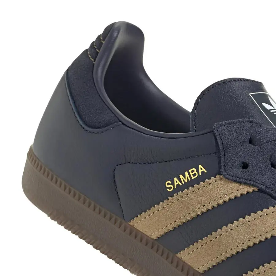 Adidas shoes - adidas Samba OG - Samba - Shadow Navy/Golden Beige/Gum - JR0894 3