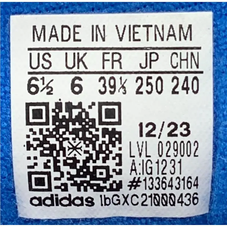 Adidas shoes - Blue (UPC: 196471734220) 5